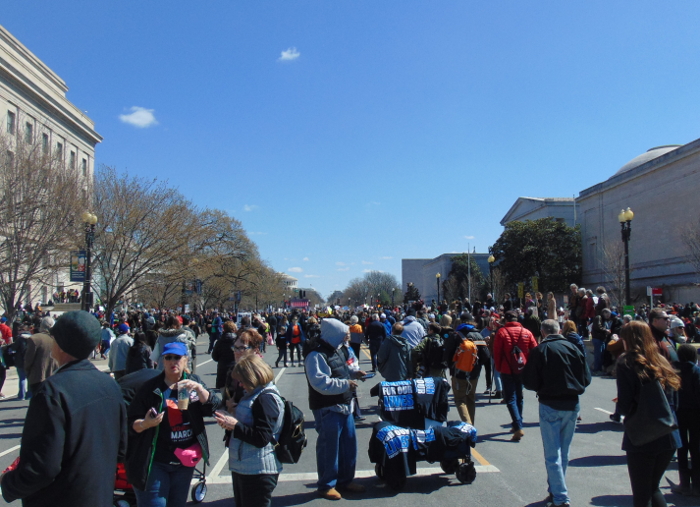 crowds on the Mall